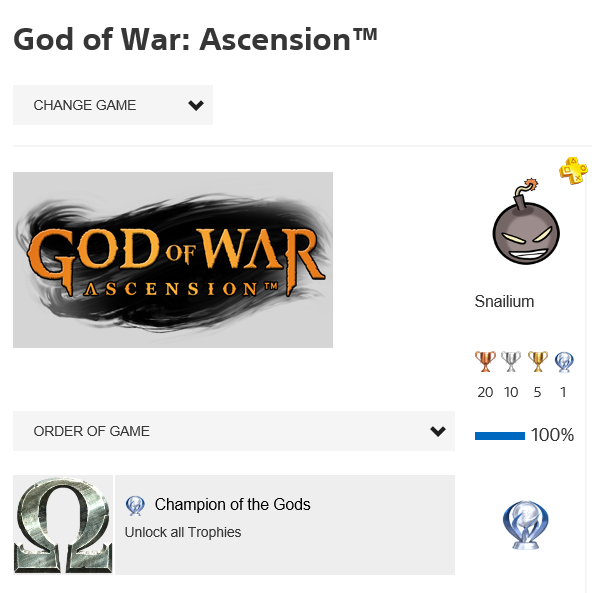 God of War Ascension Platinum
